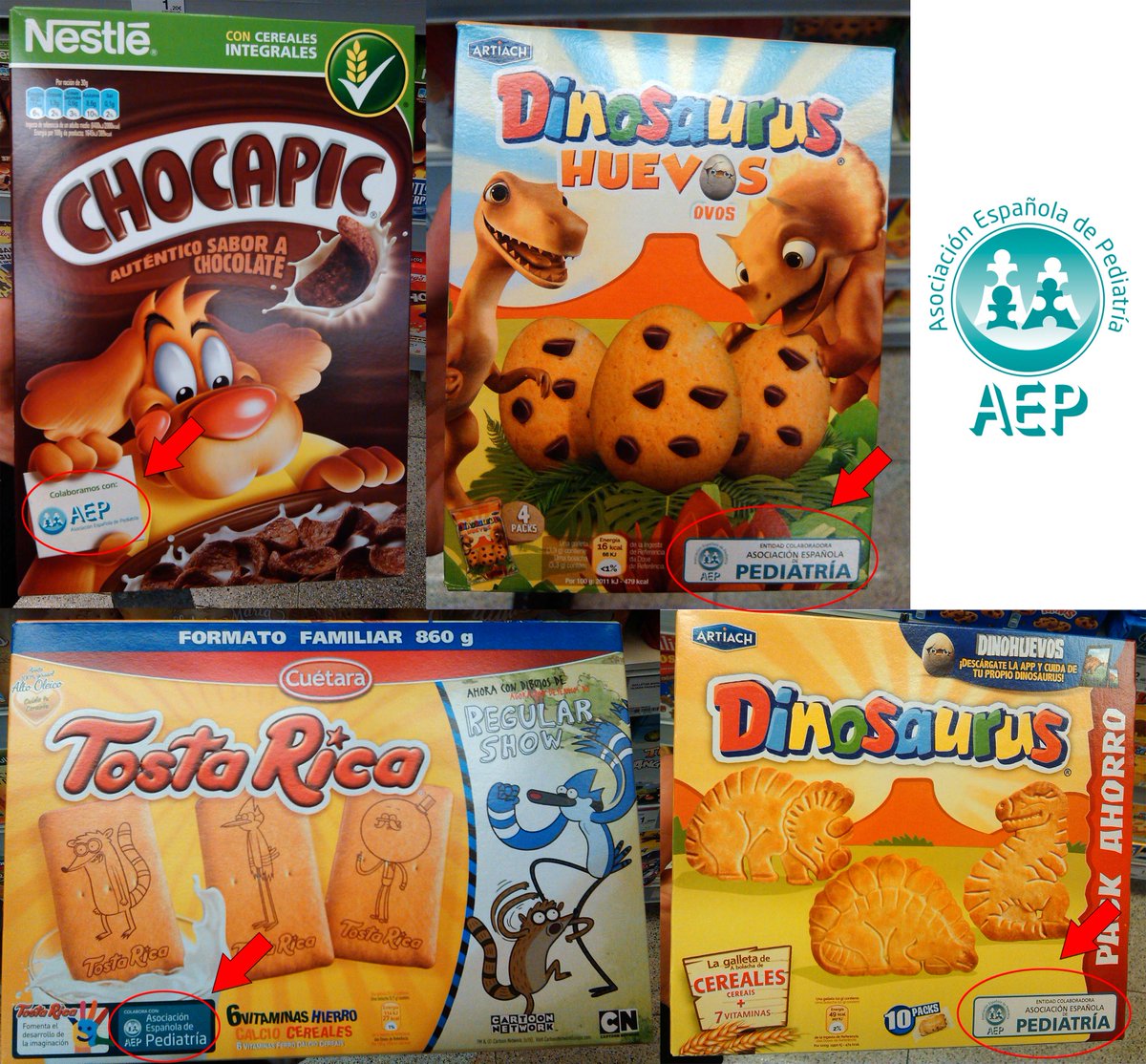 Hoy hemos podido conocer que la Asociación Española de Pediatría cobró más de 2 millones de euros en 5 años por prestar su logotipo a productos infantiles, algo que era un secreto a voces. elsaltodiario.com/alimentacion/l… Abro #hiloalimentacióninfantil