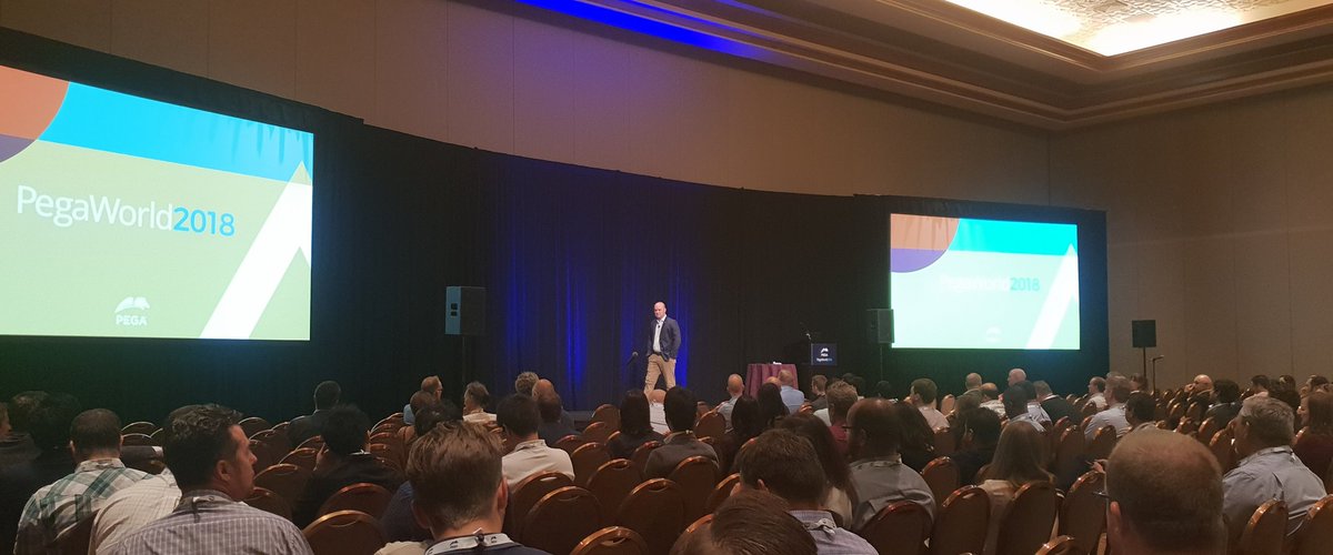 kellie_hackney's tweet photo. Fantastic session with Andrew Vickers from Rabobank sharing how they use Pega to service our Aussie farmers! #Pegaworld #rabobank https://t.co/JUXYyYEgiK