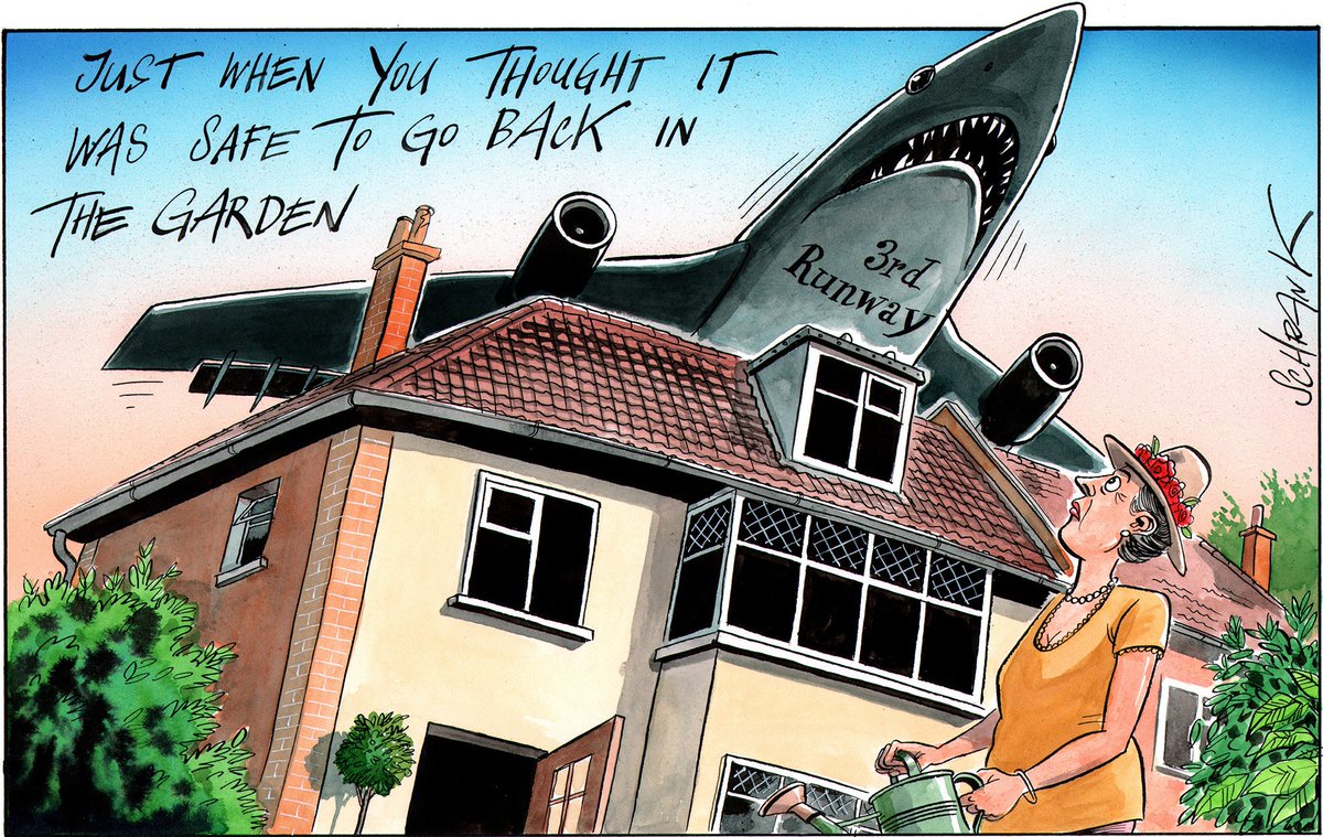 schrankartoons's tweet image. This one is from @Independent and quite a few years old. But it has become very topical again. #thirdrunway #heathrowairport