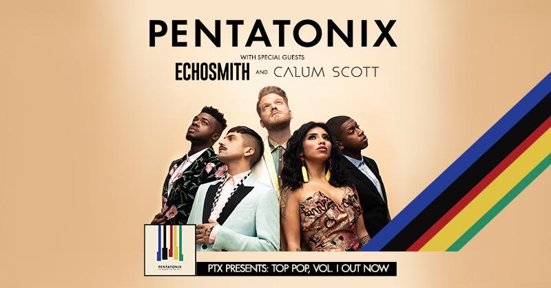 LiveNationAL's tweet photo. JUST ANNOUNCED: Special guests @echosmith and @calumscott have been added to @PTXofficial Tour at @oakmtnamp on August 2 🎉 Get your tickets here: https://t.co/k4PbFnBwAw https://t.co/t2lRinHWmx