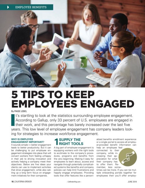 HMKatyD's tweet photo. Are your employees engaged enough? Here are 5 Tips to Keep Employees Engaged. It's time to take your employees from disengaged to feeling valued, being more productive, and ultimately being engaged and connected in your workforce! #employeeengagement... https://t.co/BXVoMX4ndx https://t.co/7WjLE2GmvD