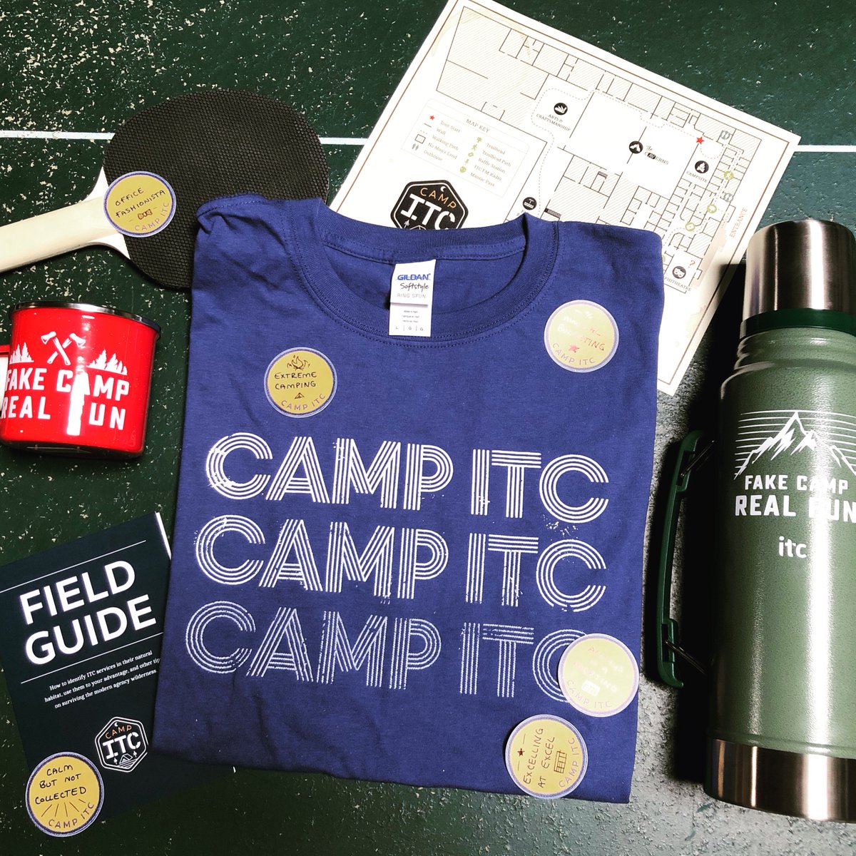 Earn your merit badges, snag cool gear. Only 2 more days till Camp ITC! Campitc.com #fakecamp #realfun