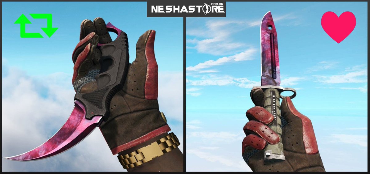 Neshastore's tweet photo. Qual doppler P2 é a mais linda?!

🔁 Karambit
❤ Bayonet https://t.co/VDNxCCbA1E