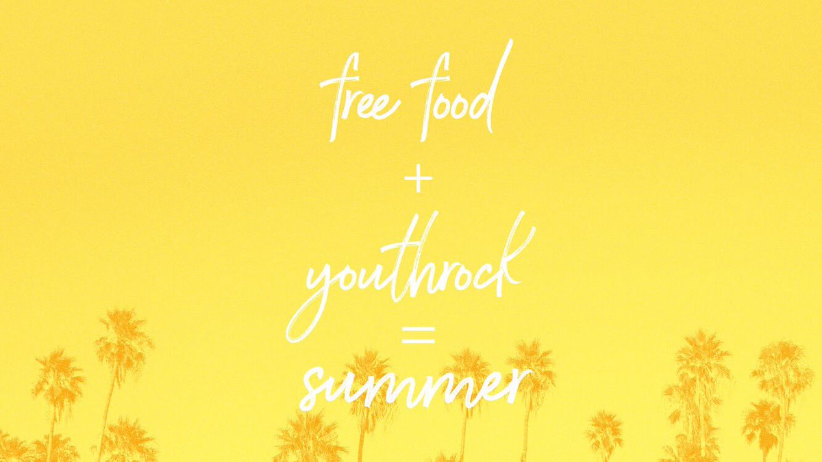 youthrock_jc's tweet photo. Join us tomorrow night! Itโs R-night and that means free food, guest speakers and summer vibes. ๐ด โ๏ธ ๐ญ ๐ #freefood #hotdogs #posicles #lemonade https://t.co/S8k7QFUIm6