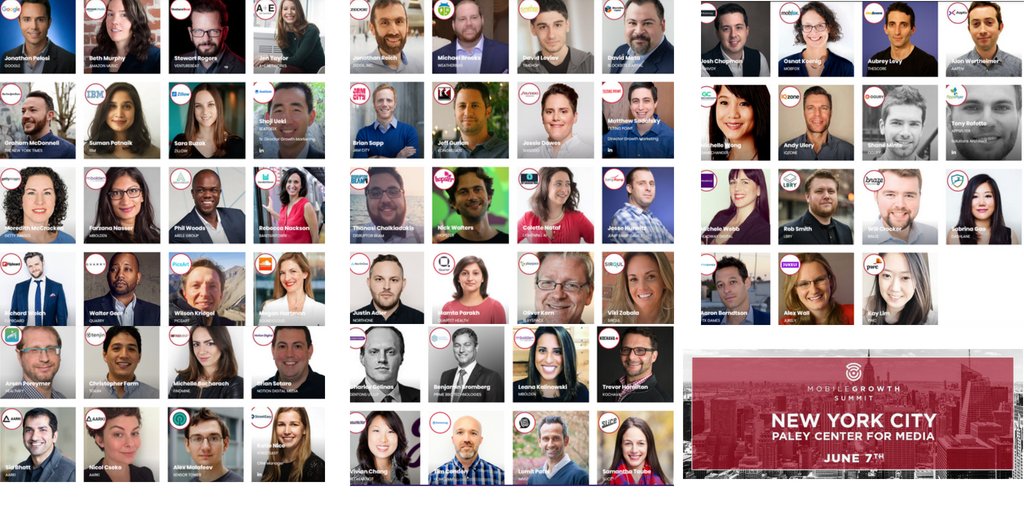 MobileGrowthMGA's tweet photo. Have you got your tickets for #MGSNY18 this Thursday? Check out our amazing lineup of speakers inc #JonathanPelosi @Google @brokenbeat @AmazonMusic 
@cfarm54 @TenjinIO @Sid_Aarki @Aarkimobile @FarzanaNasser @WomenInWireless @JamCityHQ https://t.co/D7Bp9UkhCF https://t.co/dlHbF0HzGo