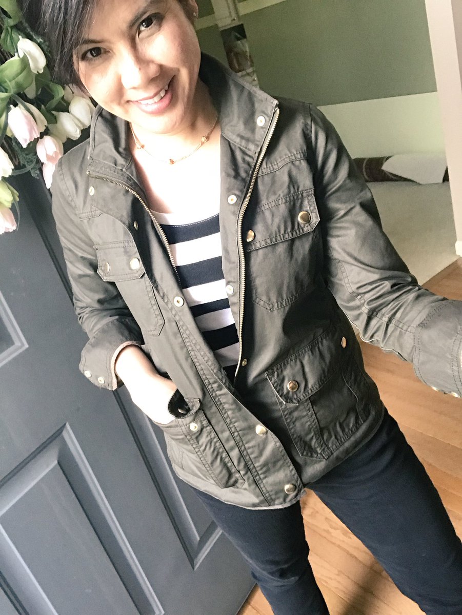 thriftyelements's tweet photo. #thrifted this jacket for a cooler temperature like today! 👓#perfection #thriftfinds @jcrew #militaryinspired #ootd #outfits #styleblogger #sustainablefashion #fashionstyle #thriftyelements #reuse #Recycle #Instagram #lookbook #summer #spring #june #pinterest https://t.co/cDpiqkrkLG