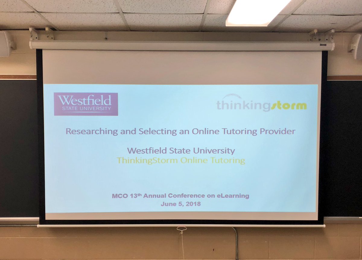 Thrilled to present at the 2018 Massachusetts Colleges Online Conference today with <a href="/CIT_WSU/">CIT@WSU</a>. Special thanks to Westfield State’s Lynn Zayac and Valerie Depina for co-presenting with ThinkingStorm!