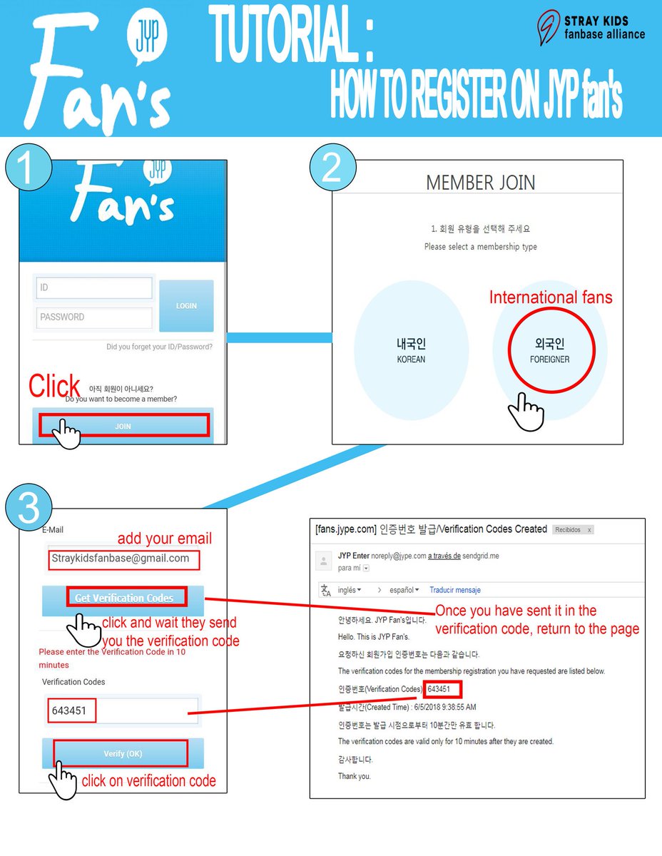 fanbase_kids's tweet photo. [TUTORIAL]

🔹How to register on JYP fan's
🔹How to give suggestions of the Stray Kids Official Fanclub 

🔎 Register : https://t.co/WX0n4kyVDr

🔎 Leave suggestions here : 
https://t.co/ZbKWsF09M1

#StrayKids #스트레이키즈 @Stray_Kids https://t.co/tEcDkVnPO2