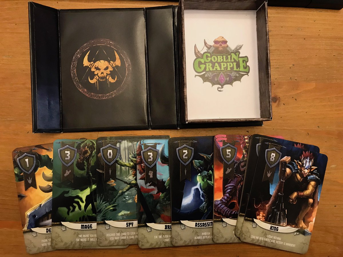 ebaraf's tweet photo. Won't have time to play/review before the Kickstarter ends, but Goblin Grapple by @silvergamingco has a very cool look to it. Took some Pics.
KS Link: https://t.co/ODheJkkCPk https://t.co/GnbPeusADM