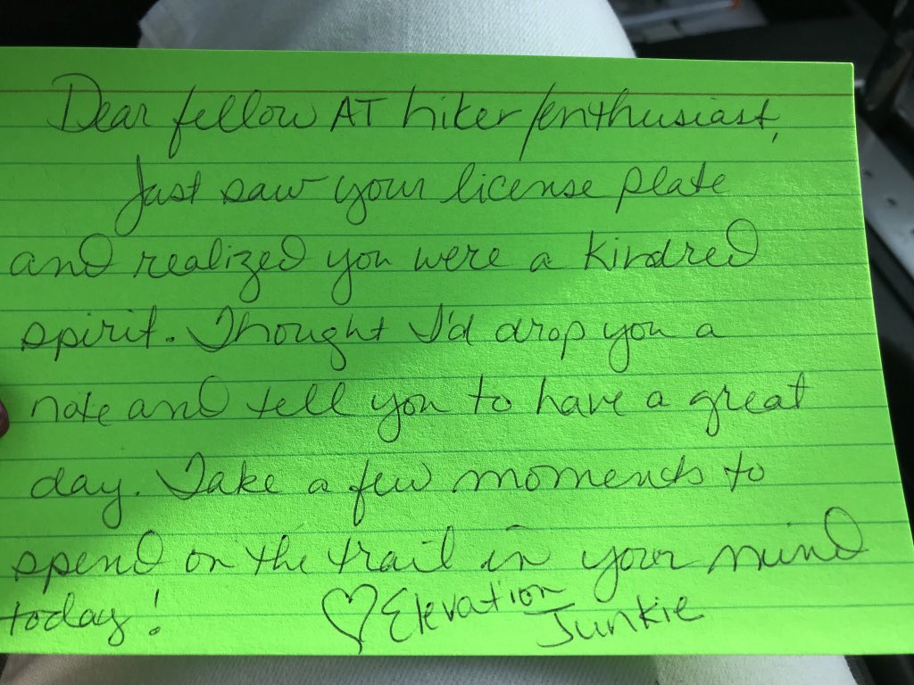 So, I’ve set a goal to do and track #RandomActsofKindness between now and my 60th birthday. Someone suggested 60 deeds, but we will see if I can beat that. Here’s my first one! Left this on the windshield of a car with AT tag. Anyone want to join the challenge with me? #RAK