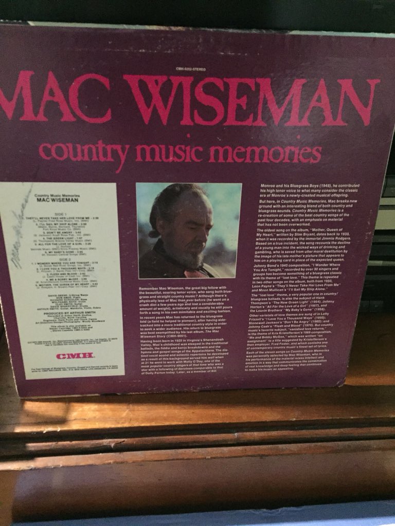 I got a bunch of #vinyl at a Saturday yard sale, passed on a bunch at an estate auction and as an afterthought went into a charity thrift store. Only 1 interesting #record in the place. One of our great vocalists and still playing at 93 years old! #macwiseman