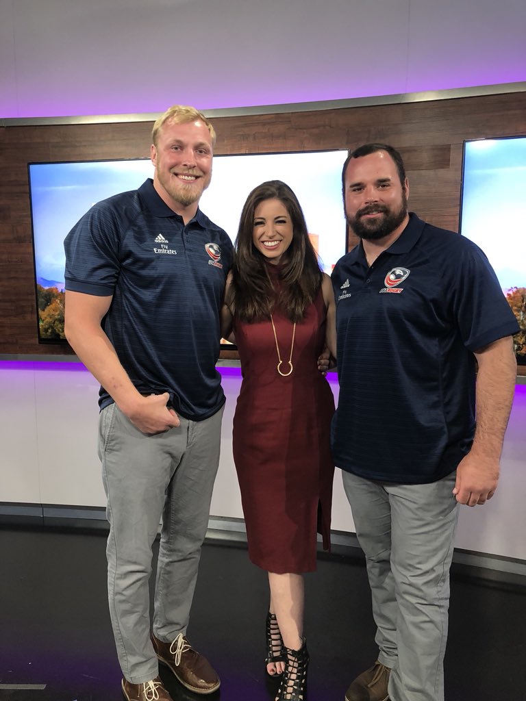 CealeyGodwin's tweet photo. Had a great time talking rugby  (and epic mullets) with @BenLandry1 and @Bau3ann today in studio! @USARugby takes on Russia this Saturday at Dick’s Sporting Goods Park. The Eagles are going for their 5th straight win against the Bears.  #9Sports #USARugby https://t.co/xufu8FJNvo