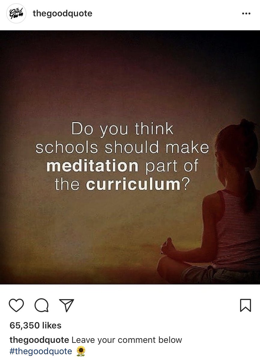 On my prac, the students come in after recess and lunch and do their breathing to calm themselves down before getting back into learning 🧘🏼‍♀️🍃