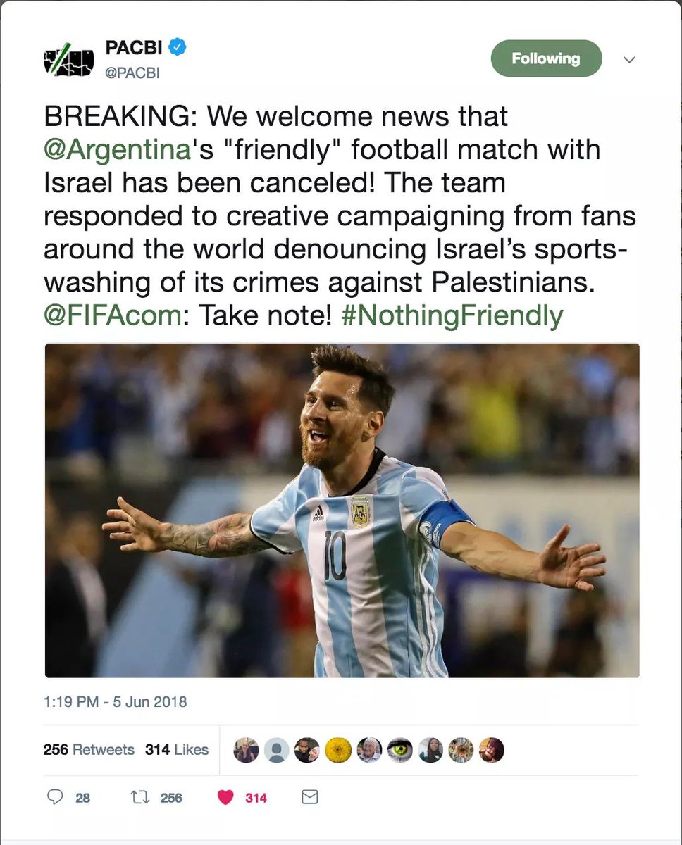 Thank you Argentina for not being a part of Israeli political game! ♥