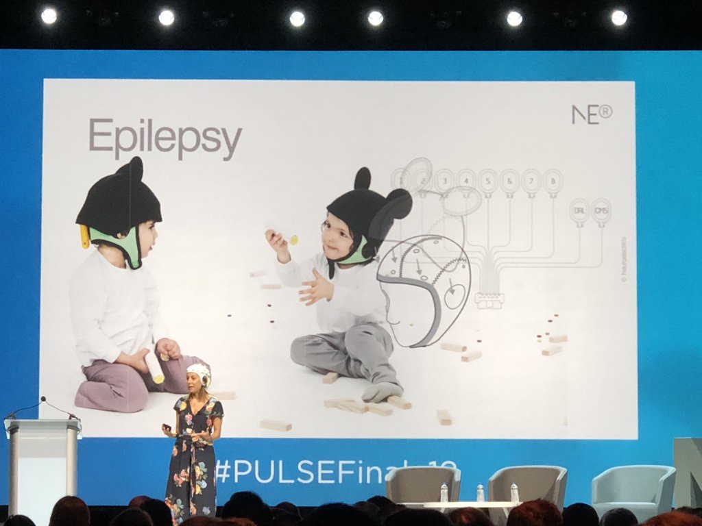 Seizure therapy using a #WearableDevice by Neuroelectics. #PulseFinale18