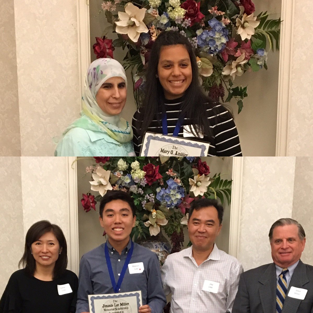 Congratulations to Nihal and Marvin on their NVADACA scholarships. Thank you, Northern Va Athletic Directors, Administrators, &amp; Coaches Association! #fhsproud <a href="/WEAREfairfax/">Fairfax Athletics</a>