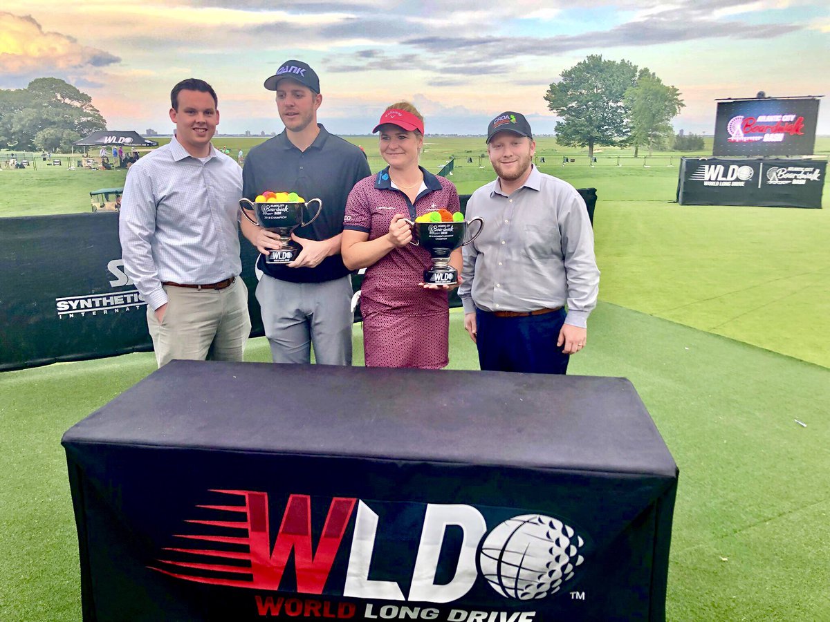 NJCRDA's tweet image. Congratulations @WorldLongDrive #ACBoardwalkBash winners Sandra Carlborg &amp;amp; Mark Costello! ⛳️ #doac