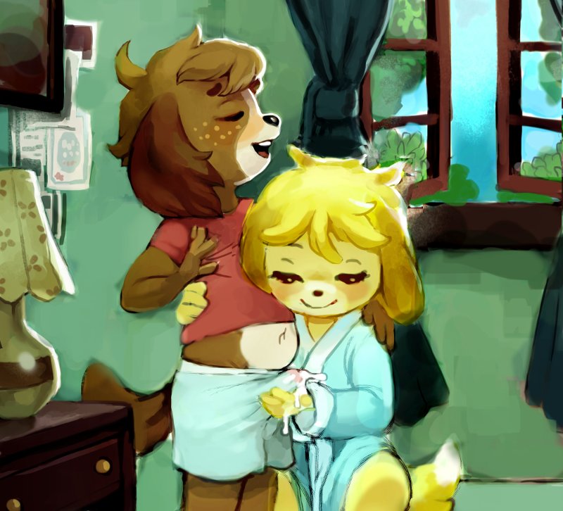 “Isabelle and Digby porn is always comfy as hell for some reason #rule34 #y...