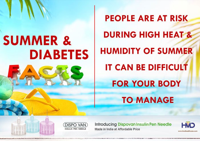 hmdhealthcare's tweet image. #Diabetic People are at Risk During High Heat &amp;amp; Humidity of Summer it can be Difficult for the Body to Manage #HindustanSyringes #DispoVan #diabetes