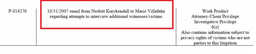 Hugely important dates:9/27/2007: Epstein signs the non-prosecution agreement10/31/2007: Internal emails show that FBI agents still had not interviewed all the victims.