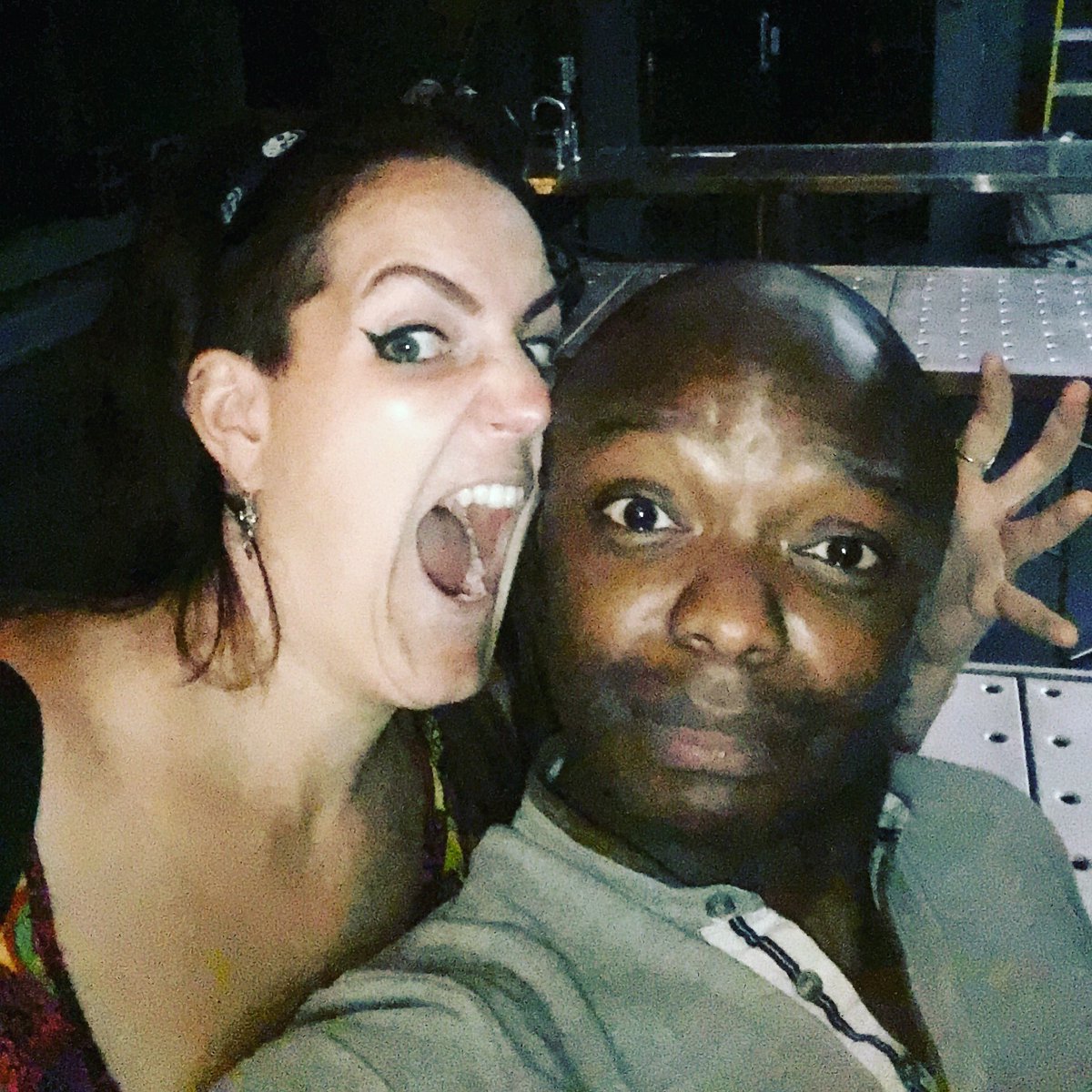 NateMorrison012's tweet photo. Pinching myself as I prepare to go on set with @westendgospel! Here’s some pics of me and the slightly hungry @ChloeBAkam after rehearsals! #reapingtime #dreamscanbecomeareality #onset #triplethreatchoir #dontbejealousofourboogie https://t.co/9xdki9tXjk