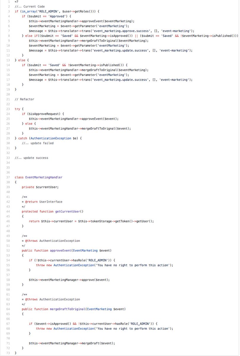 cuongdev's tweet photo. #1 Refactor the code handle much logic https://t.co/oQnEj4IxOY https://t.co/Csn2hNwe0e