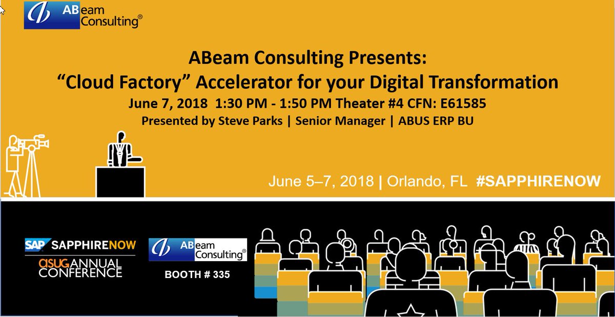 ABeamUSA's tweet image. Dont wait! Convert to SAP S/4HANA® now! Come see how our Cloud Factory team can accelerate your business! abeamsapphire.news/sapphire2018 #QuickDeploy #RealPartner #SapphireNow #ASUG2018
