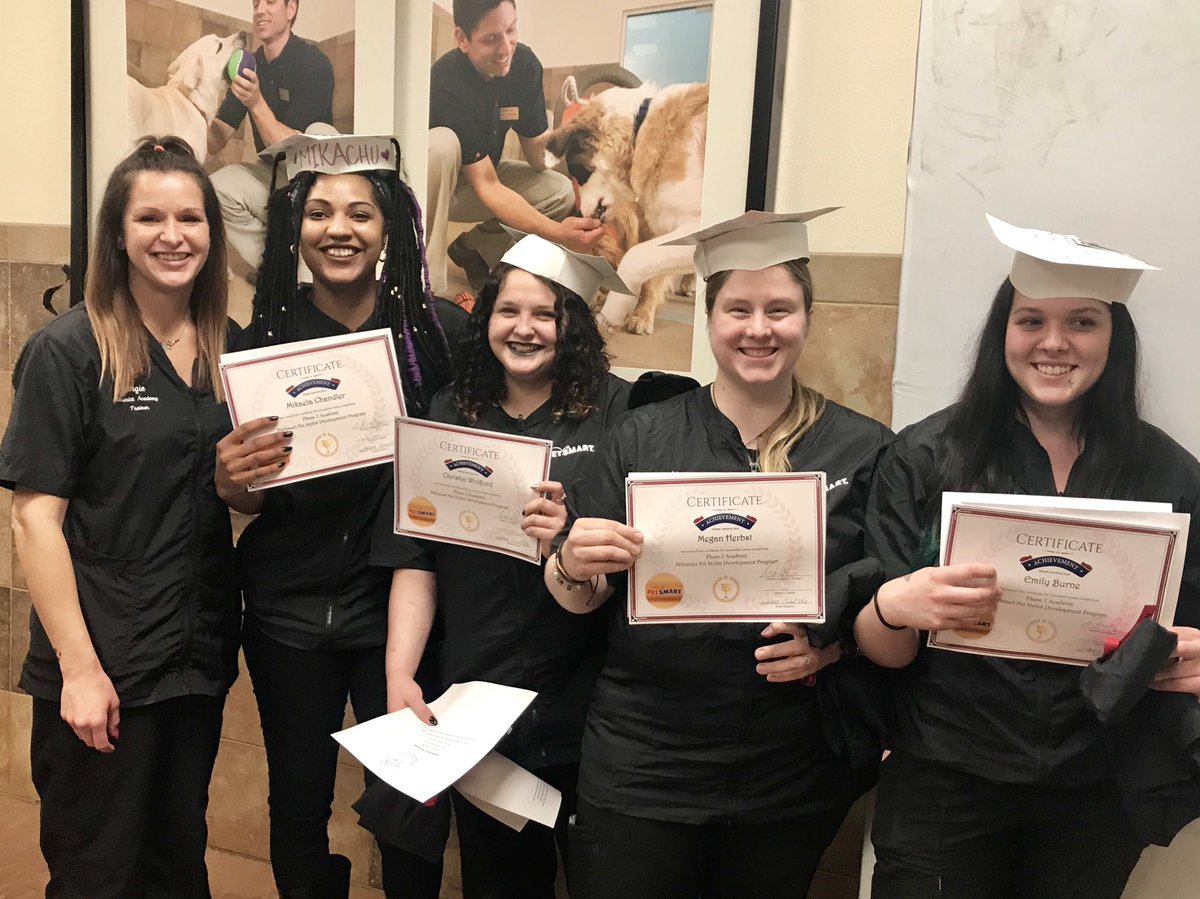 So proud of our newest PetSmart Grooming Academy graduates in Central Ohio! #petsmart #petsmartcareers #weloveyourpets