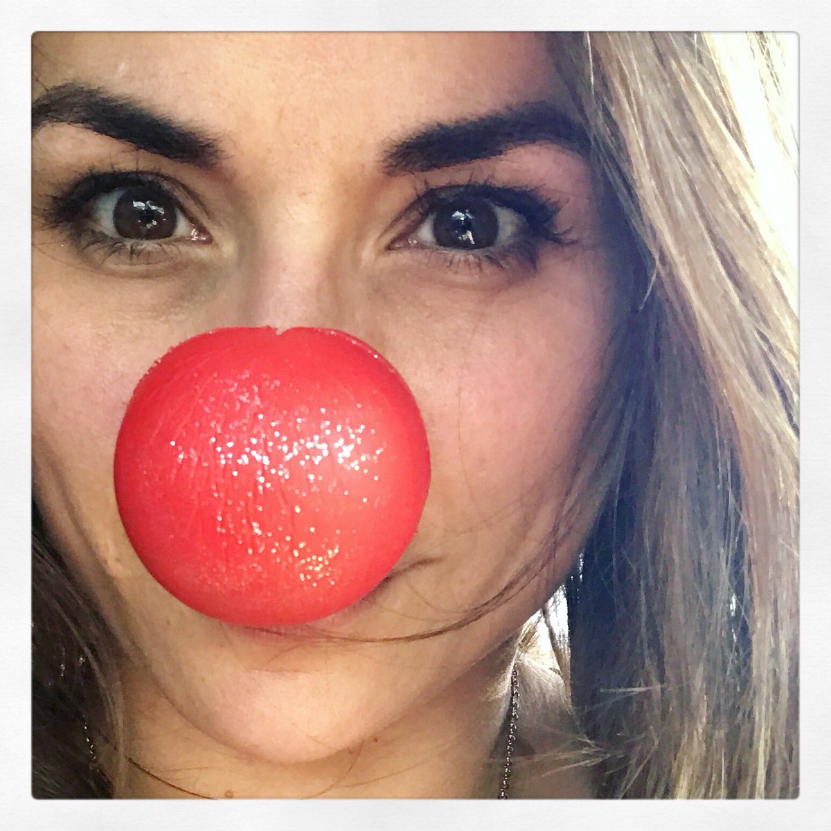 carriereilly's tweet photo. in my defense, I was left unsupervised 
#RedNoseDay2018 @comicrelief https://t.co/09pALirsf2