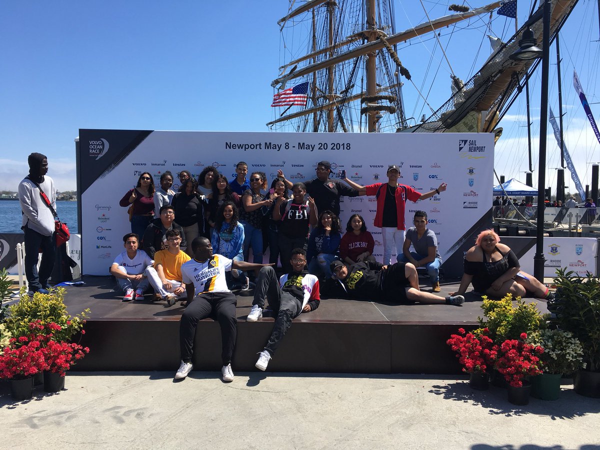 emilylysaght's tweet photo. @FuseAcademyCHS field trip to the Volvo Ocean Race in Newport. Thanks to @JARhodeIsland for setting up the job shadow experience for our students. https://t.co/RMSWGkiJoP