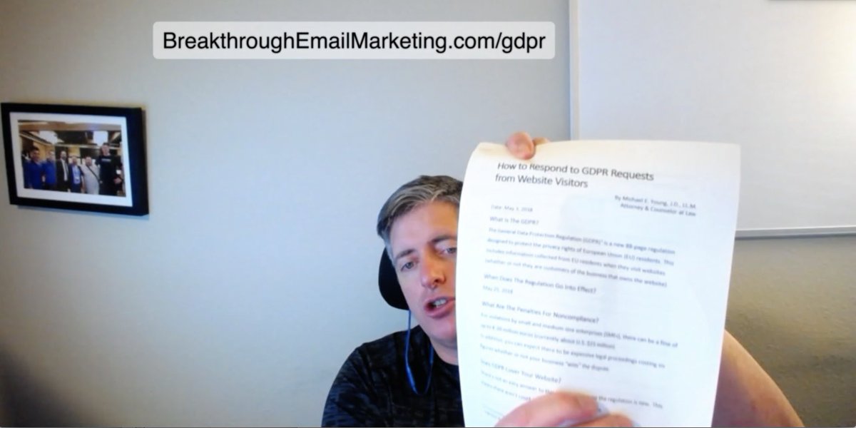 bigmarketing's tweet photo. Here's a free GDPR report by my $500/hr attorney, so you don't have to burn your list for no good reason... (No Optin Required) https://t.co/PBRXB3eNrN https://t.co/4Uesr0gnFw