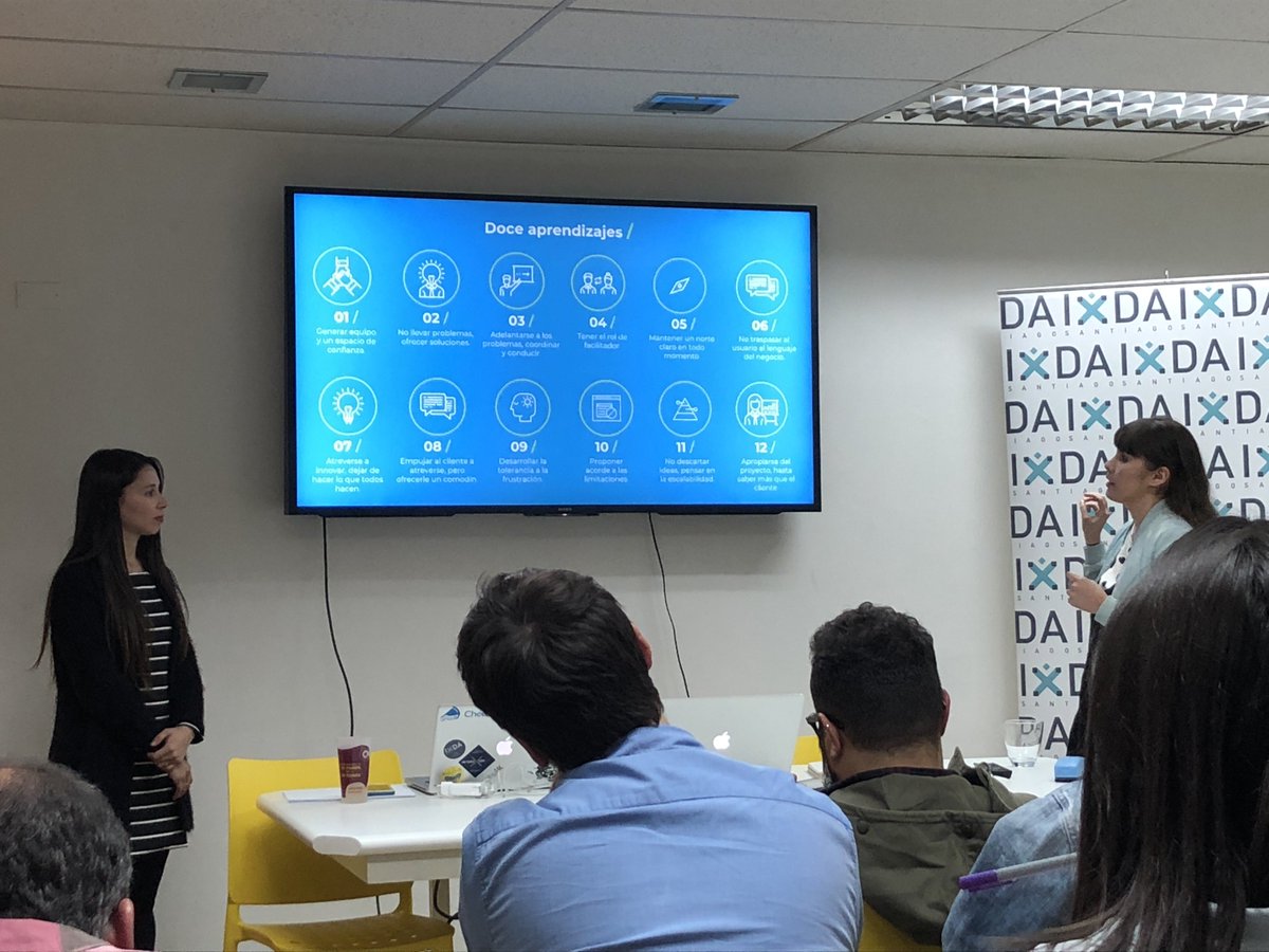 ixdasantiago's tweet image. Doce aprendizajes.

@pamearmstrongh @consuelathan  #meetup #uxforgood