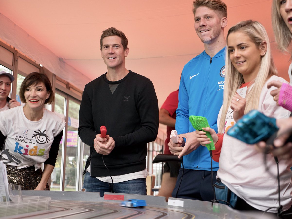 Thank you so much <a href="/NickDalSanto/">Nick Dal Santo</a> &amp; <a href="/HarrisonDelbo/">Harrison Delbridge</a> for stopping by today at the 24 Hour Treadmill Challenge!!! ✨#vsktreadmill #veryspecialkids #support #thanks