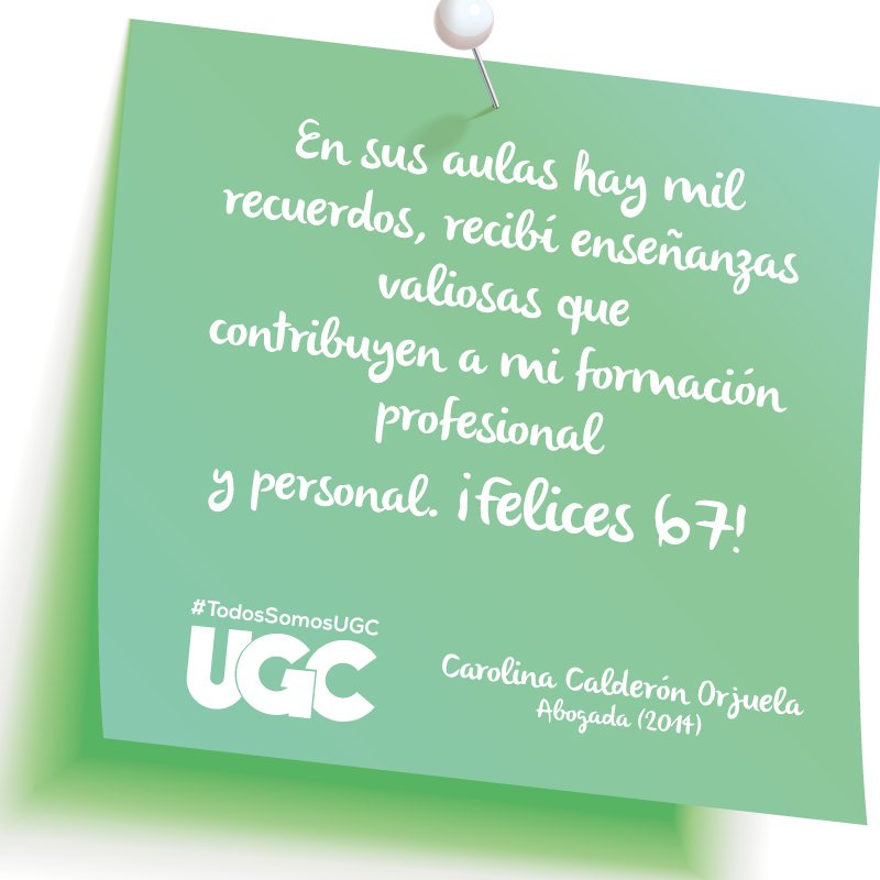 ULaGranColombia's tweet photo. ¡Feliz cumpleaños UGC!

Nuestros egresados Grancolombianos nos felicitan en nuestro aniversario 67. 

#TodosSomosUGC #OrgulloUGC https://t.co/iSLKWqCRCy