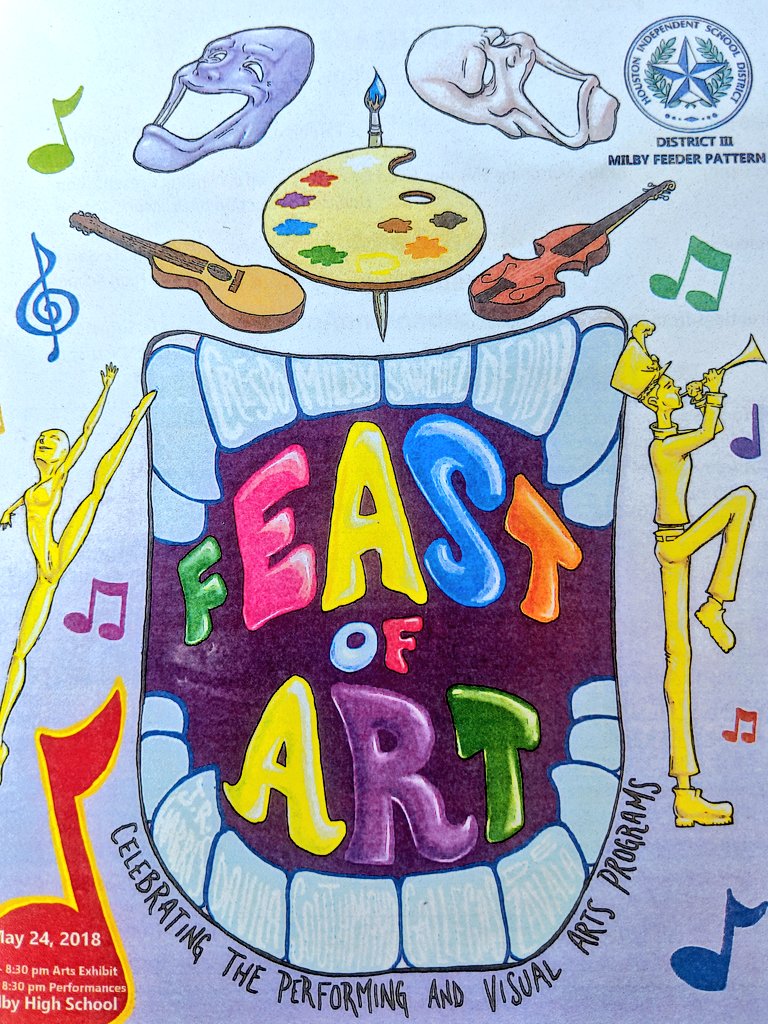 yahouston's tweet photo. Such a terrific performance at @MilbyHighSch from @SanchezES_HISD Danza Azteca artists! Thank you @HCDE_CASE and @RobertGallegosI for the support that allowed these youth to excel beyond belief. Shout out to #houstonaztecdance for teaching beyond art @HISDFineArt #artsed #calmeca https://t.co/DahlQsovMa