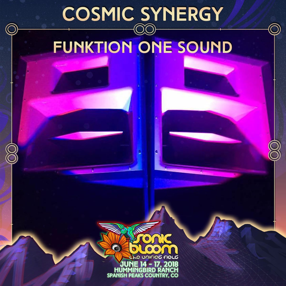 SONIC_BLOOM's tweet photo. The #MeadowStage will feature a #FunktionOne PA this year thanks to #CosmicSynergy!
https://t.co/pULV5BSU7a
@funktionone
#SONICBLOOM 2018 https://t.co/Rs660nn9yp