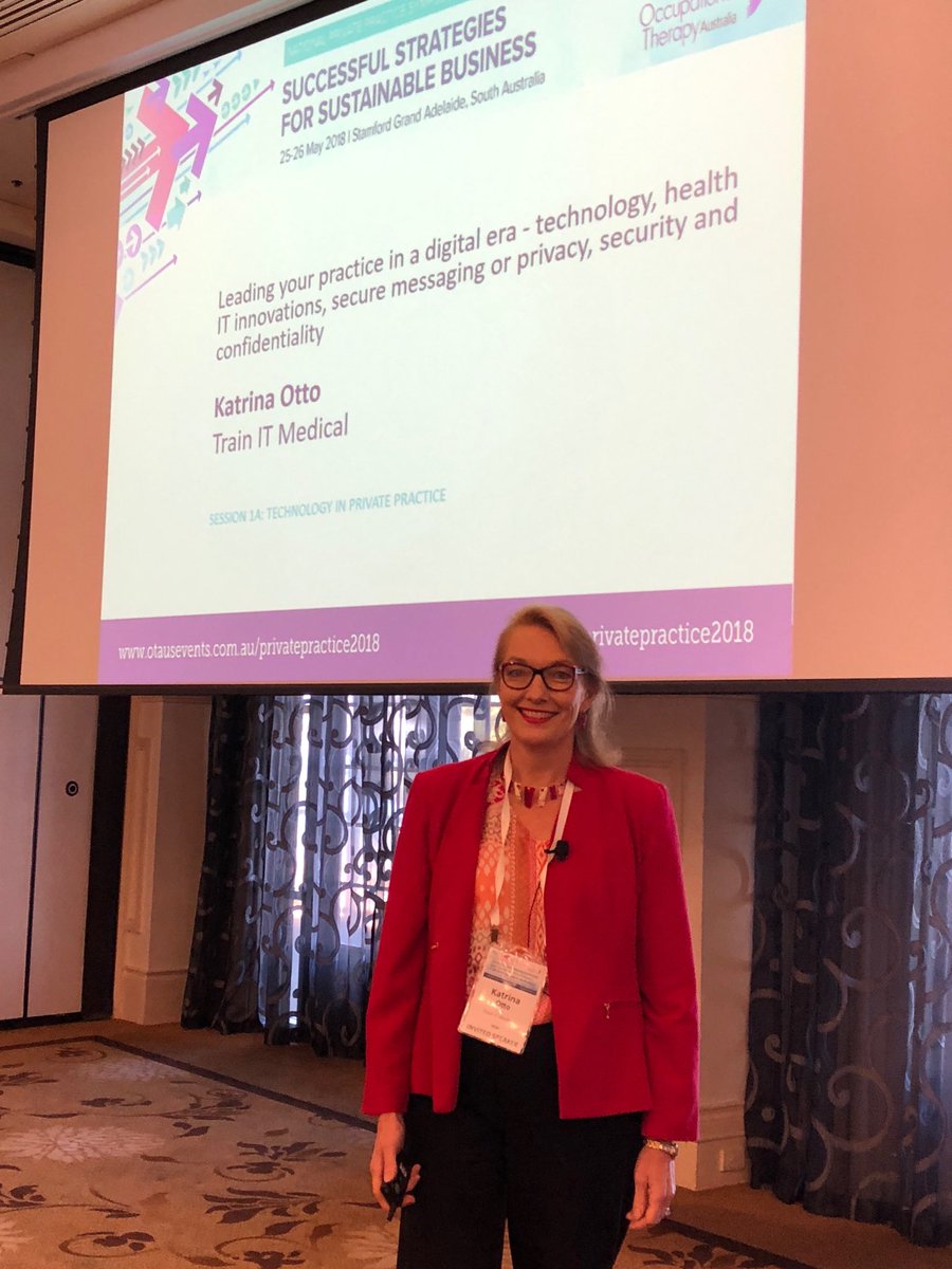 trainitmedical's tweet photo. #privatepractice2018 Starting now! Come and join in the conversation! @otaust @AdelaidePHN @countrysaphn #MyHealthRecord https://t.co/ZN5lMT7PqX