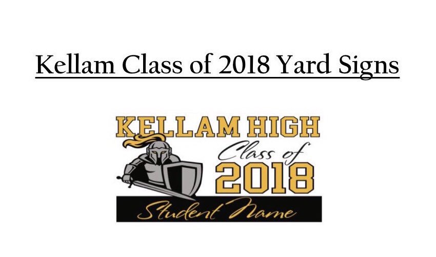 chrisfisk's tweet image. @kellamClass2018 Yard Signs will be available for pick up Friday during One Lunch. Stop by the Grad Fest table. @KHS_SCA @KellamHigh