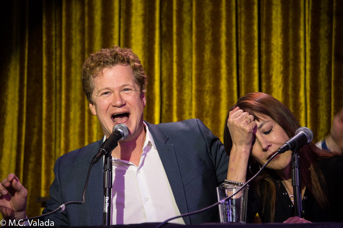 ValadaPhoto's tweet photo. Jonathan Mangum &amp; Stephanie Miller on @GoFactYourPod Episode 10. I met Jonathan several years ago, when Wayne Brady brought him by to meet my husband @LenWein at #SDCC. Wayne was a big fan of Len's &amp; showed us photos of his daughter cosplaying Storm, one of Len's X-men creations. https://t.co/kKUYyCqjxK