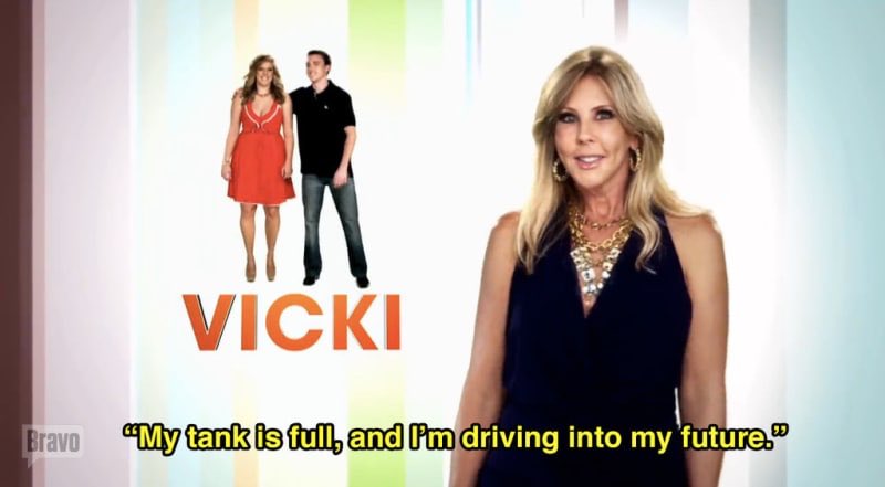 Carlton Gebbitch on X: 9. Vicki Gunvalson (S7) - Missed opportunity for  not saying “LOVE TANK”, but I'm always here for a reference to Vic's  vagina.  / X