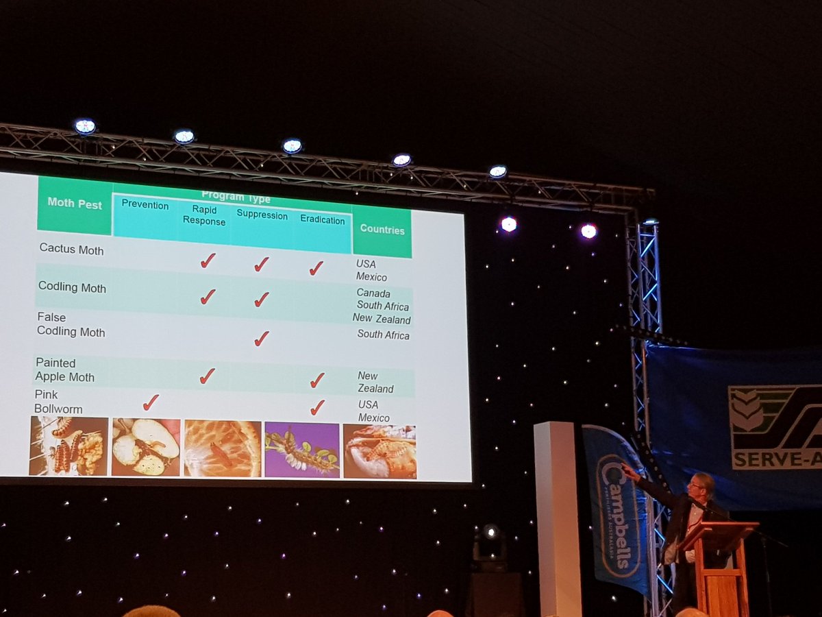 <a href="/ProfSuckling/">Prof Max Suckling</a> talking sterile codling moths at #FGT2018 - is this an option for Aus? @applesnpearsAU <a href="/Hort_Au/">Hort Innovation</a> <a href="/TasFruit/">Fruit Growers Tas</a>