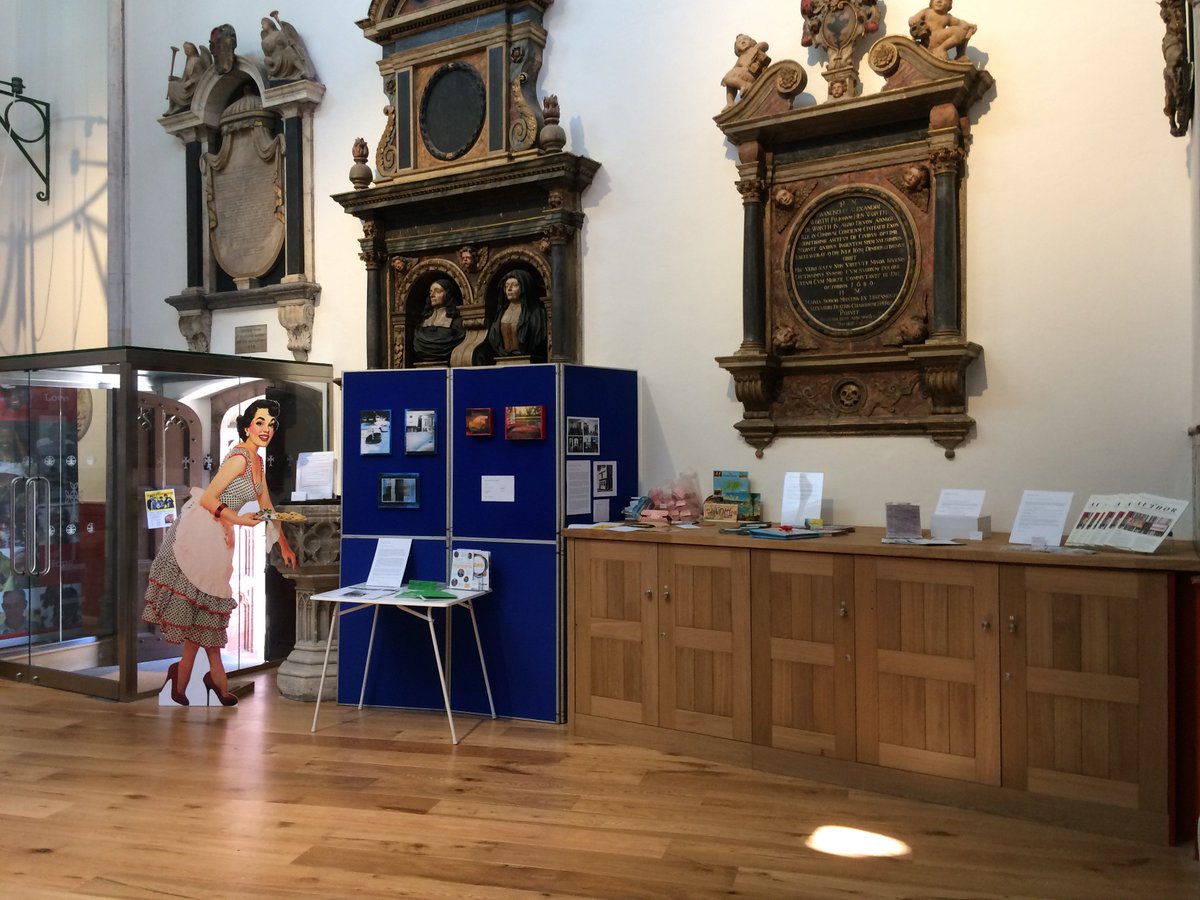 analoguearty's tweet photo. Exeter's Vanished Rock Venues and other stories - set up and with a steady flow of punters today at St Petrocks (opposite McDonalds) for #AWE2018 ... https://t.co/Crz3tlCA1A