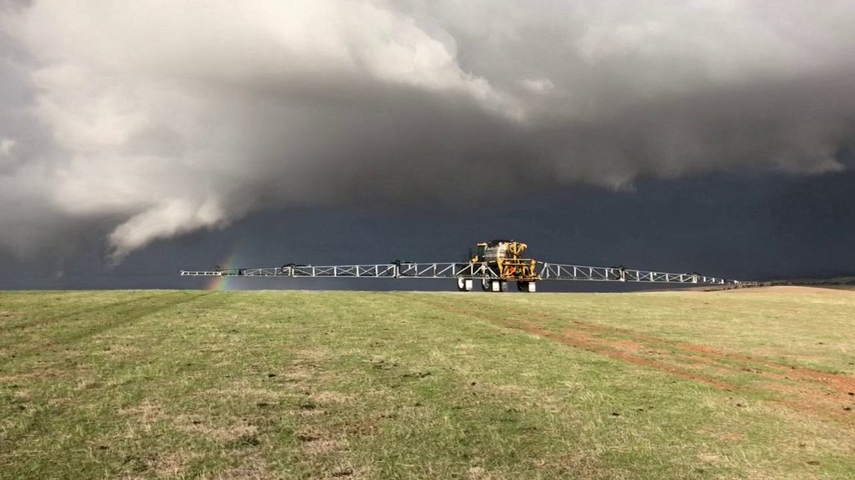 Croplands's tweet photo. Our #RoGator C Series with 48 metre Aluminium Pommier Boom is the gold at the end of your rainbow... For more info see: https://t.co/ZouxmlWbCr #applylikeapro #borntoapply https://t.co/OhmezfKNMS