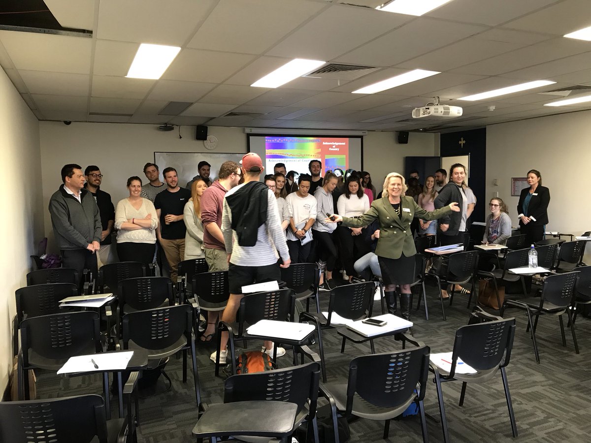 ACU student on the confidence continuum. Great group thanks for your #parentengagement ideas #acuedu_p