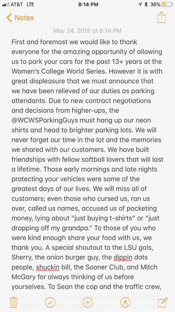 WCWSParking's tweet photo. We wanted to get in front of the story before it broke online. Please respect our privacy as this is a very challenging time for all involved. Thank you. https://t.co/smsja27QwK