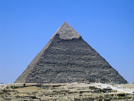 a photograph of one of the pyramids in Egypt