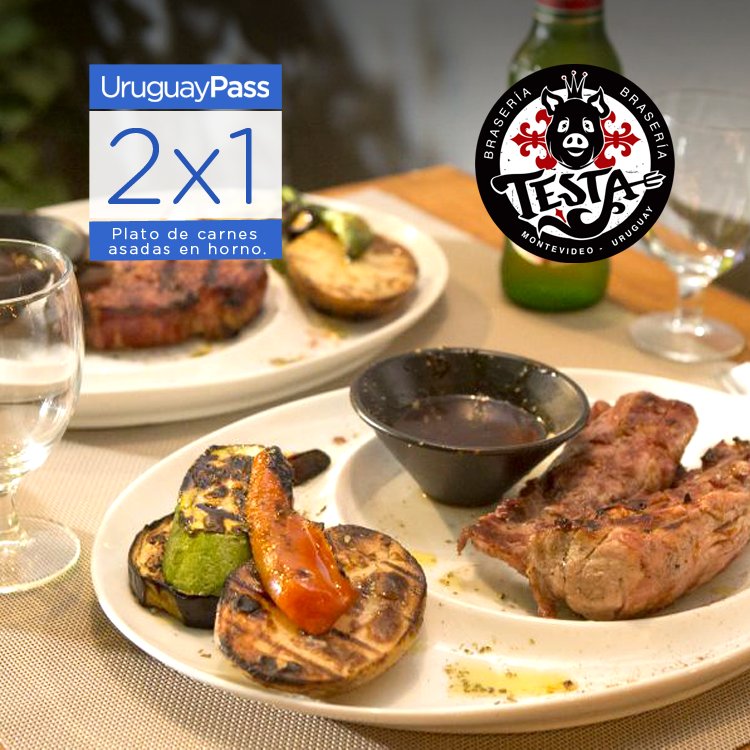 UruguayPass's tweet photo. Si buscás platos de autor, Testa di Porko es una excelente opción en el corazón de Punta Carretas. Presentando tu código UruguayPass obtené 2x1 en carnes asadas. Conocé más haciendo clic en 👉👉 https://t.co/NFe89i0jzX https://t.co/JblC0RmCtk