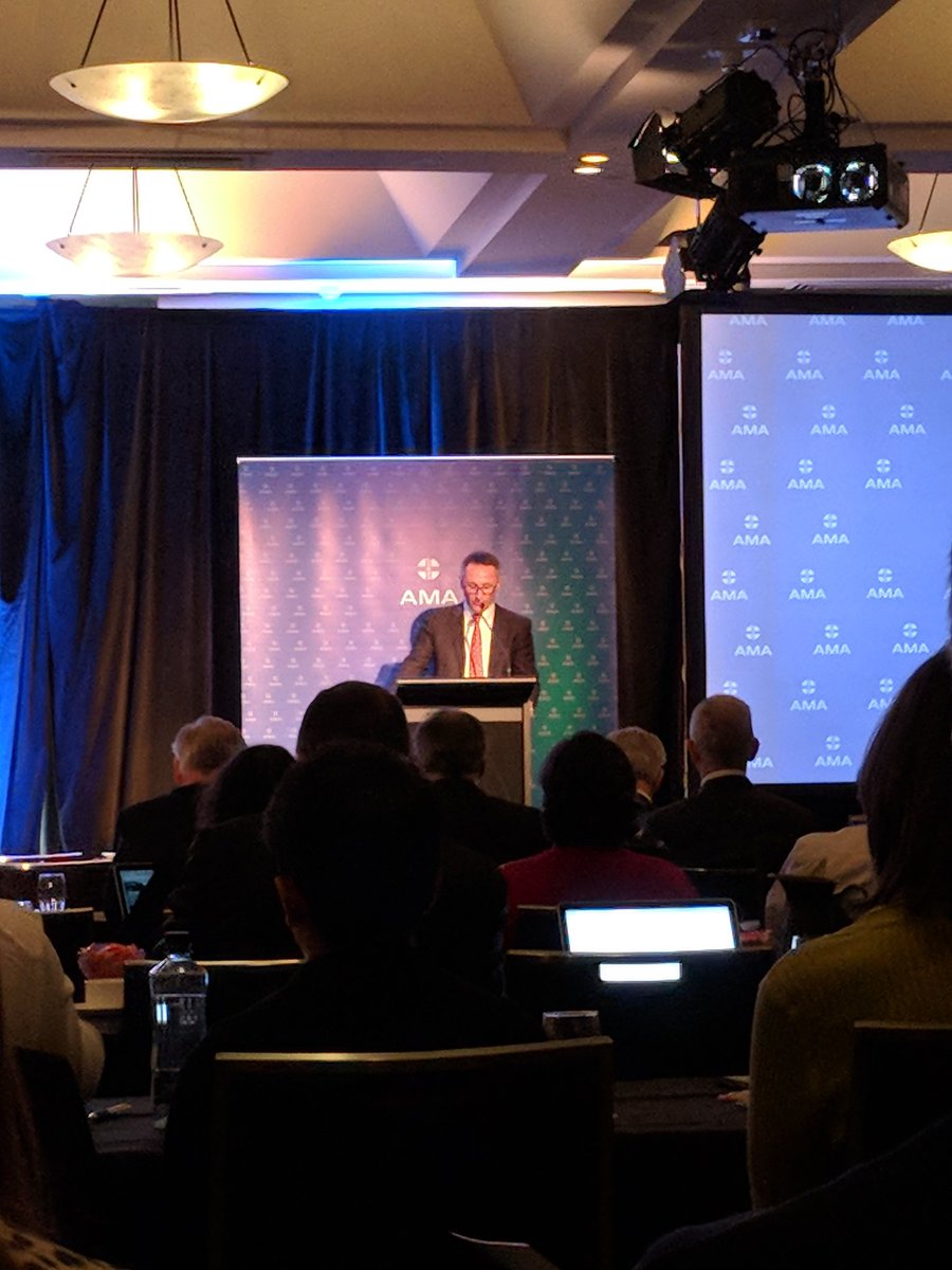 nabraham01's tweet photo. Senator (Dr.) Richard Di Natale talking about public health policy and the role of social policy in influencing social determinants of health. #amanatcon https://t.co/iiLZQwacz8
