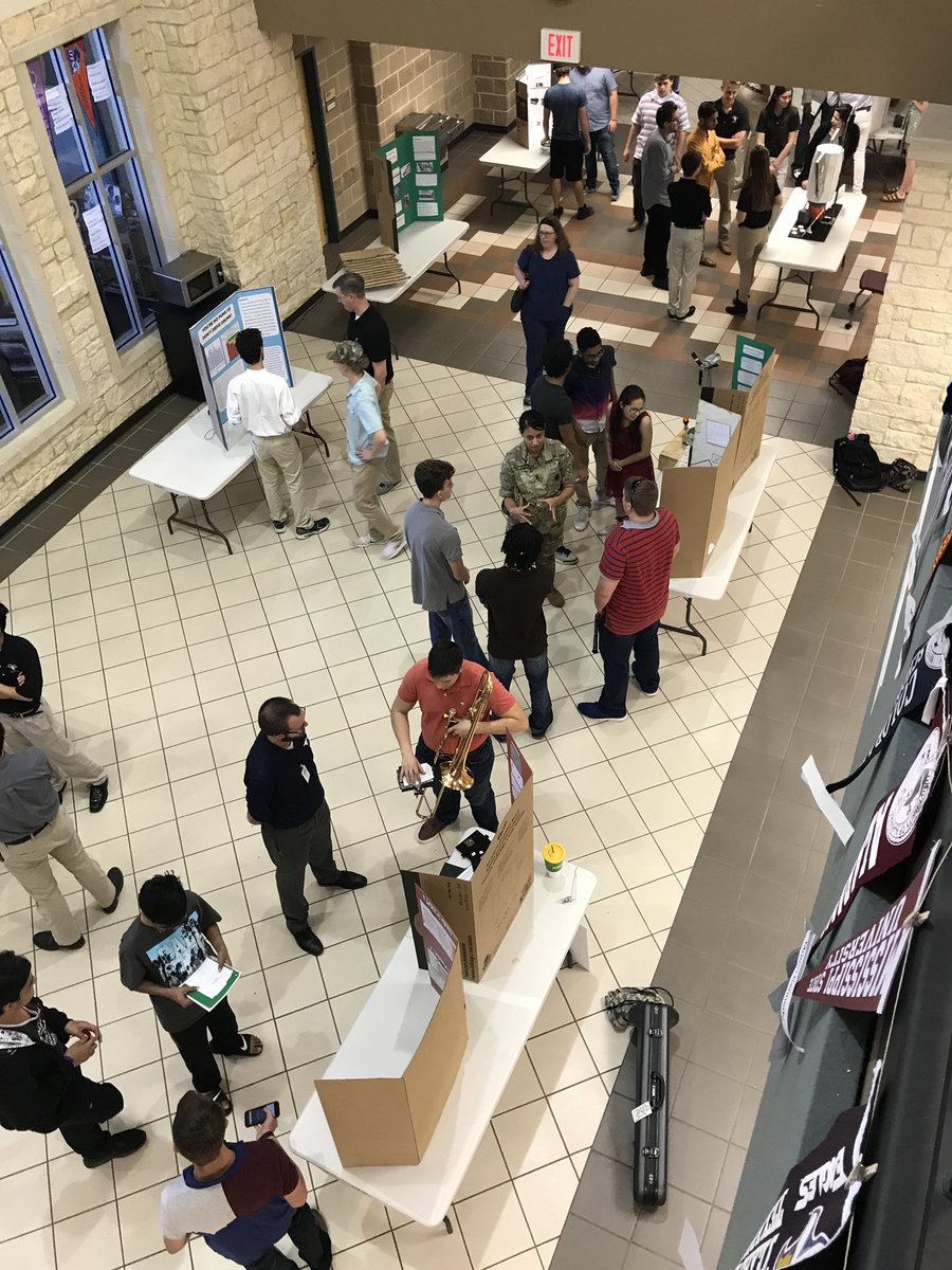 5th annual PLTW Engineering Design showcase for Lamar CISD.  Lots of creativity and hard work as students solve real problems! @texaspltw @PLTWorg @GRHSNews @LamarCISDCTE #longeng