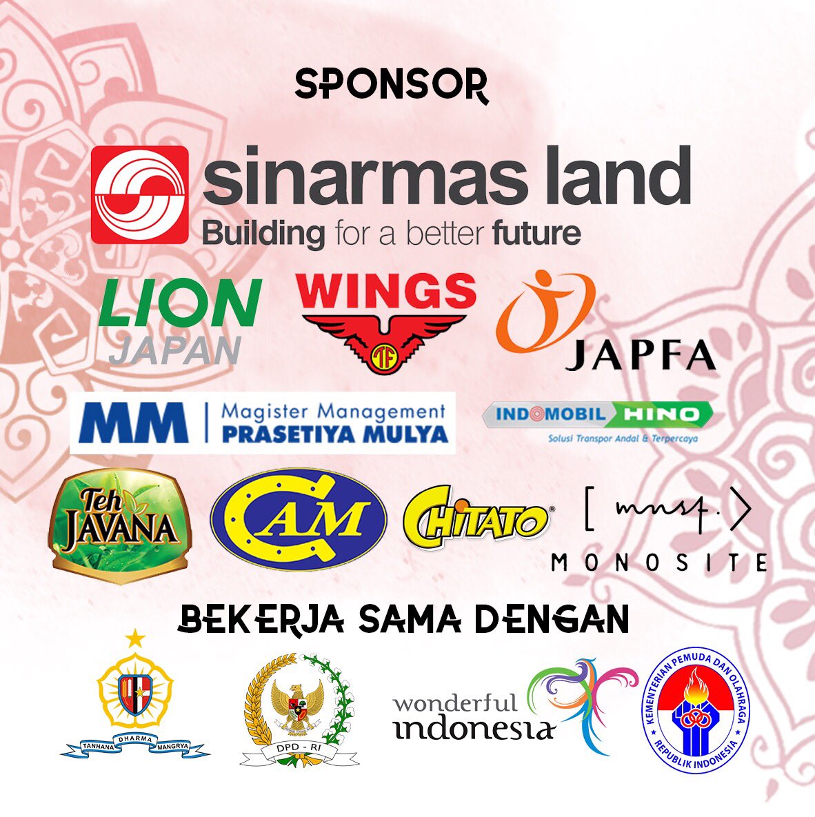 Keluarga besar ICN 2018 mengucapkan terima kasih kepada sponsor yang telah membantu kelancaran acara ICN 2018 dari awal hingga akhir acara🙏